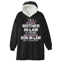 Proud Mother In Law Of Awesome Son In Law Funny Hooded Wearable Blanket