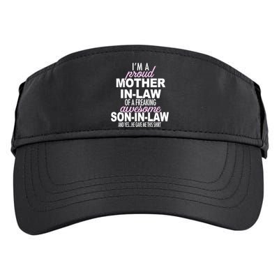 Proud Mother In Law Of Awesome Son In Law Funny Adult Drive Performance Visor