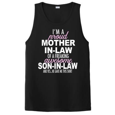 Proud Mother In Law Of Awesome Son In Law Funny PosiCharge Competitor Tank