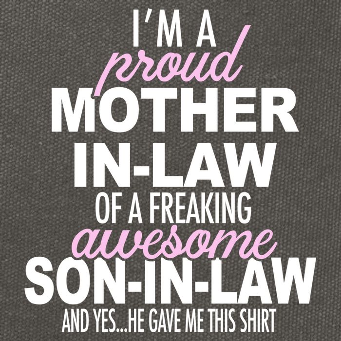 Proud Mother In Law Of Awesome Son In Law Funny Cotton Canvas Backpack