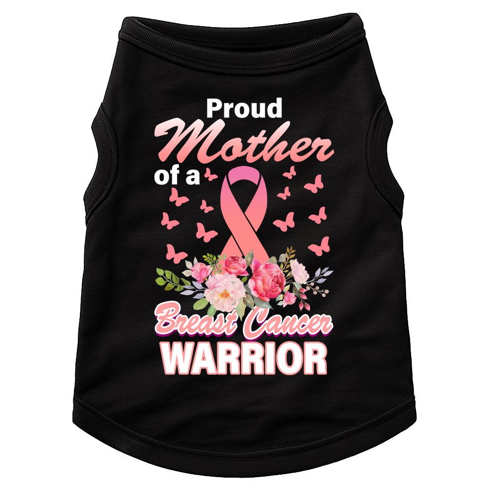 Proud Mother Of A Breast Cancer Warrior Doggie Tank