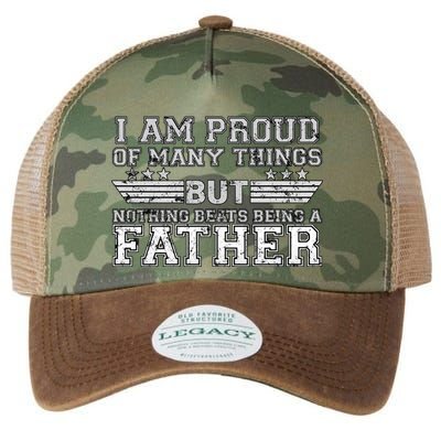 Proud Of Many Things Nothing Beats Being A Father Legacy Tie Dye Trucker Hat