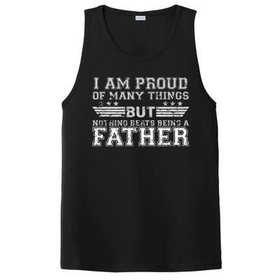 Proud Of Many Things Nothing Beats Being A Father PosiCharge Competitor Tank