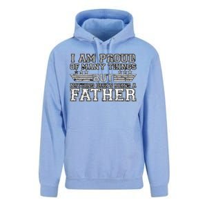 Proud Of Many Things Nothing Beats Being A Father Unisex Surf Hoodie