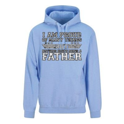 Proud Of Many Things Nothing Beats Being A Father Unisex Surf Hoodie