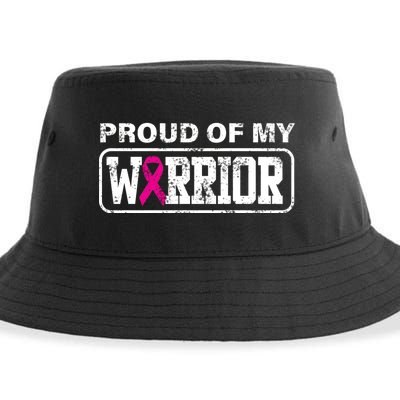 Proud Of My Warrior Breast Cancer Sustainable Bucket Hat