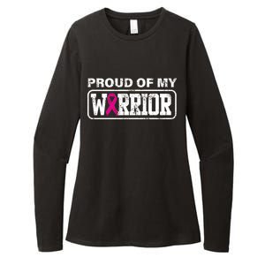 Proud Of My Warrior Breast Cancer Womens CVC Long Sleeve Shirt