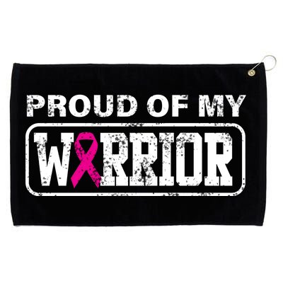 Proud Of My Warrior Breast Cancer Grommeted Golf Towel