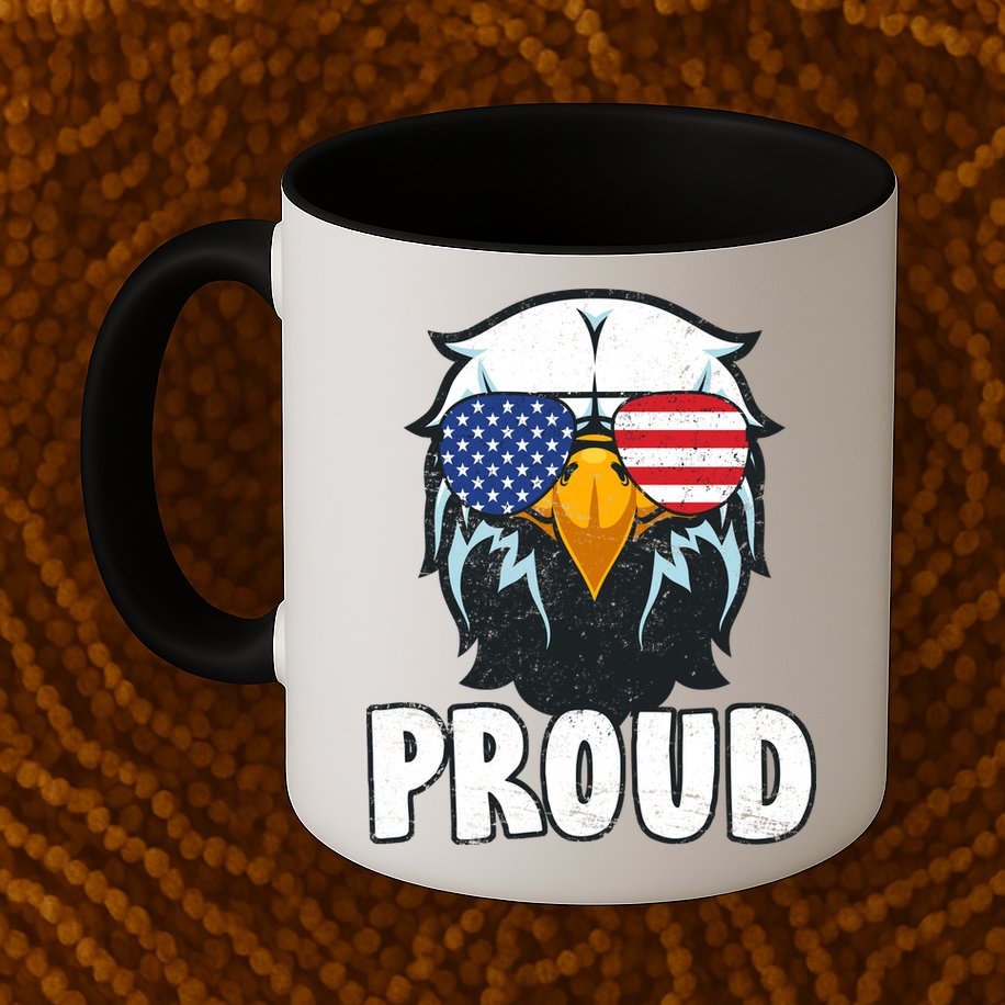 Proud Patriotic Eagle Mug