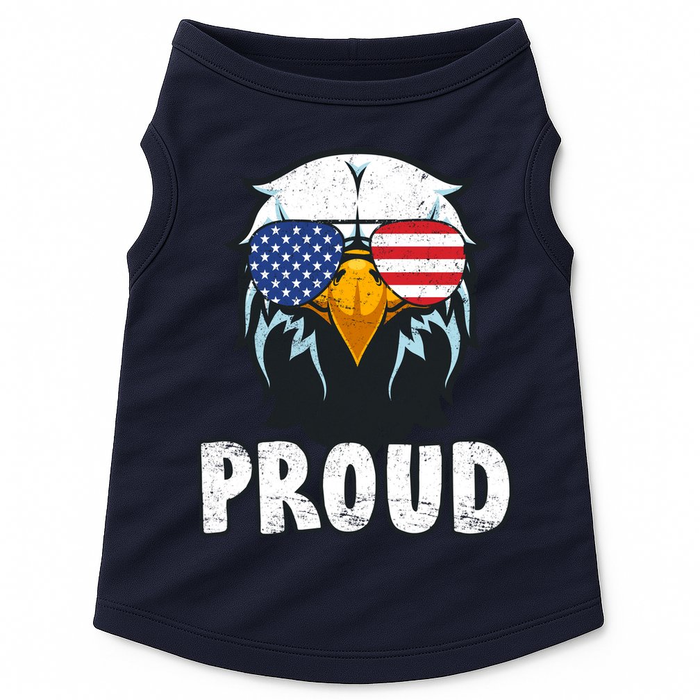 Proud Patriotic Eagle Doggie Tank