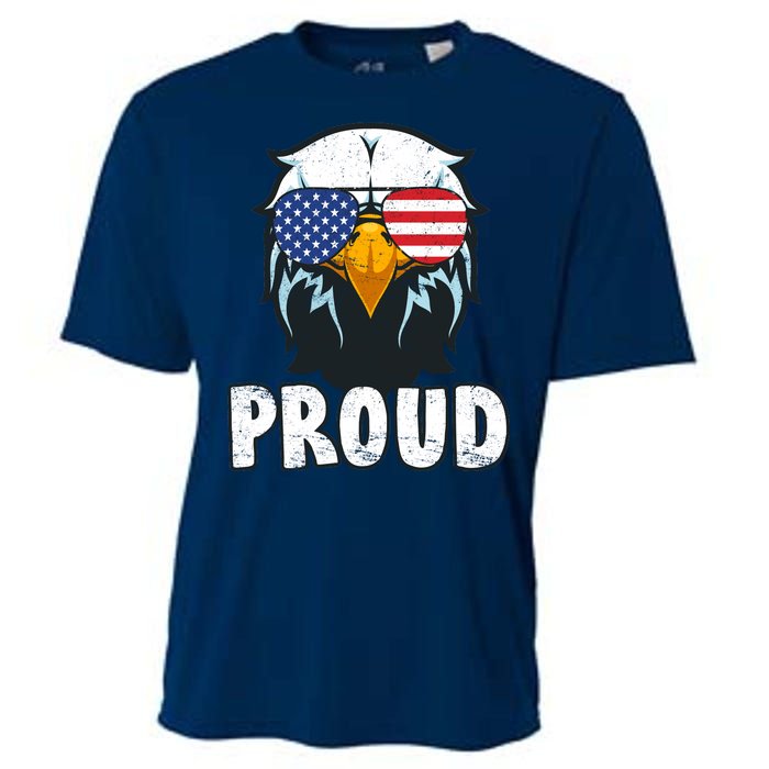 Proud Patriotic Eagle Cooling Performance Crew T-Shirt