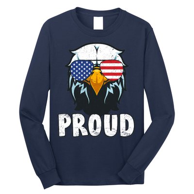 Proud Patriotic Eagle Long Sleeve Shirt