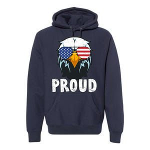 Proud Patriotic Eagle Premium Hoodie