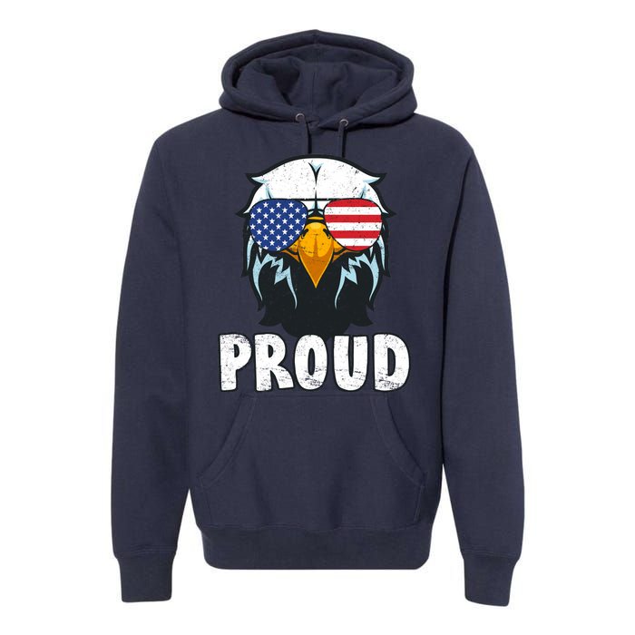 Proud Patriotic Eagle Premium Hoodie