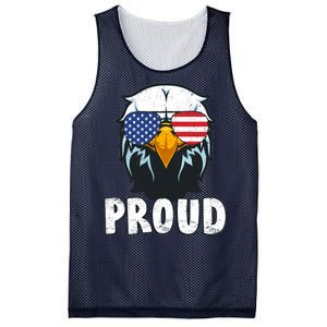 Proud Patriotic Eagle Mesh Reversible Basketball Jersey Tank