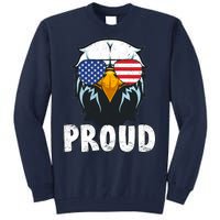 Proud Patriotic Eagle Tall Sweatshirt