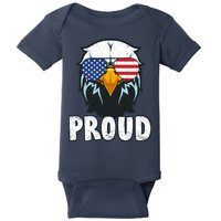 Proud Patriotic Eagle Baby Bodysuit