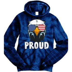 Proud Patriotic Eagle Tie Dye Hoodie