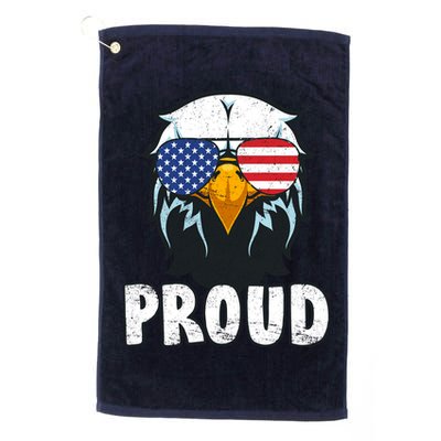 Proud Patriotic Eagle Golf Towel
