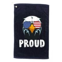 Proud Patriotic Eagle Platinum Collection Golf Towel