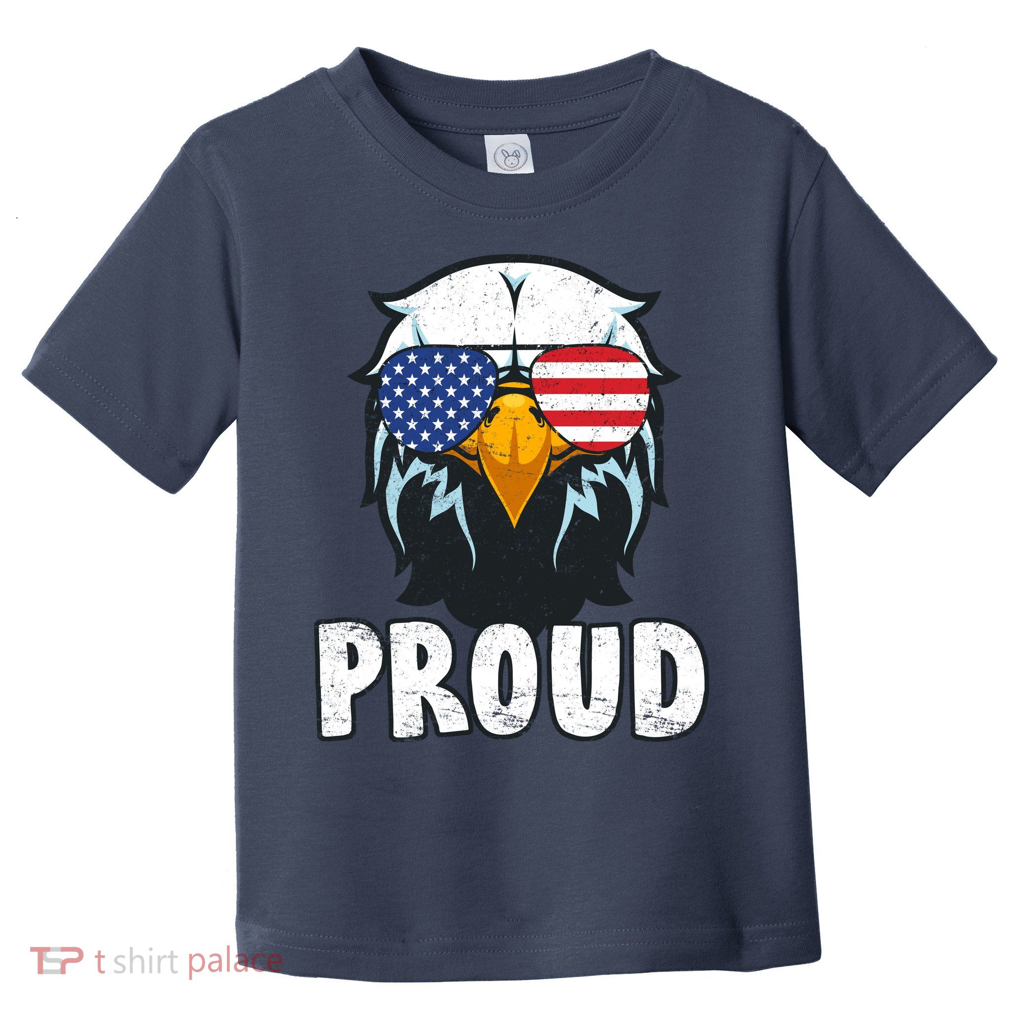 Proud Patriotic Eagle Toddler T-Shirt
