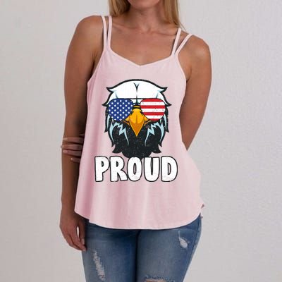 Proud Patriotic Eagle Women's Strappy Tank