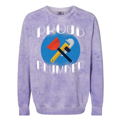 Proud Plumber Colorblast Crewneck Sweatshirt