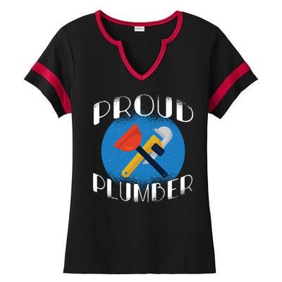 Proud Plumber Ladies Halftime Notch Neck Tee