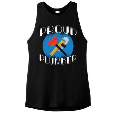 Proud Plumber Ladies PosiCharge Tri-Blend Wicking Tank