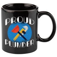 Proud Plumber 11oz C Handle Ceramic Mug