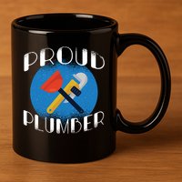 Proud Plumber 11oz C Handle Ceramic Mug