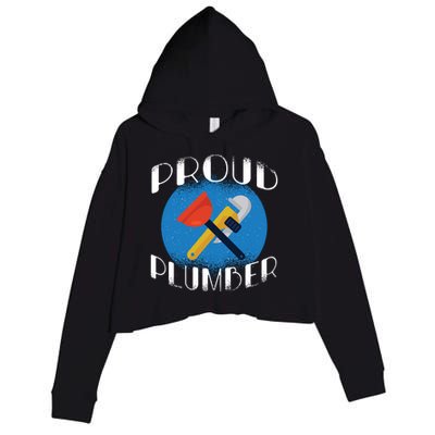 Proud Plumber Crop Fleece Hoodie