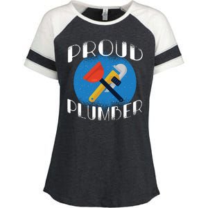 Proud Plumber Enza Ladies Jersey Colorblock Tee