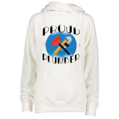 Proud Plumber Womens Funnel Neck Pullover Hood