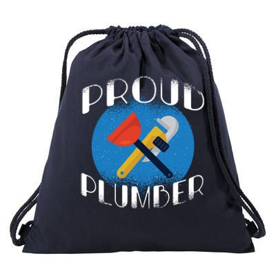 Proud Plumber Drawstring Bag