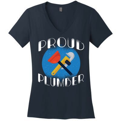 Proud Plumber Women's V-Neck T-Shirt