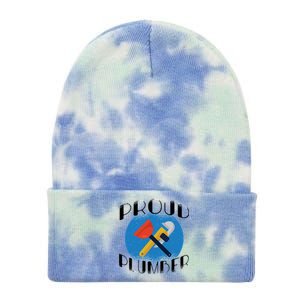 Proud Plumber Tie Dye 12in Knit Beanie