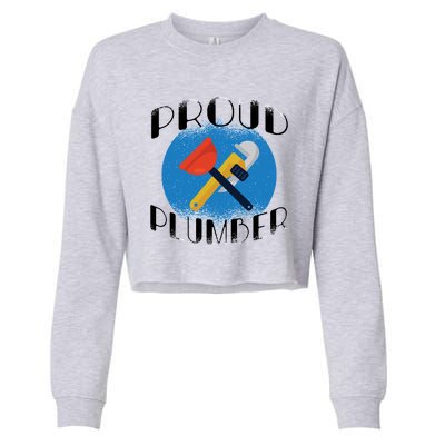 Proud Plumber Cropped Pullover Crew