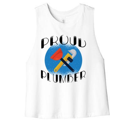 Proud Plumber Women's Racerback Cropped Tank