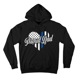 Proud Police Dad Blue Thin Line Hoodie