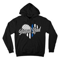 Proud Police Dad Blue Thin Line Hoodie