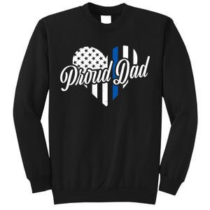 Proud Police Dad Blue Thin Line Sweatshirt