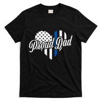 Proud Police Dad Blue Thin Line T-Shirt