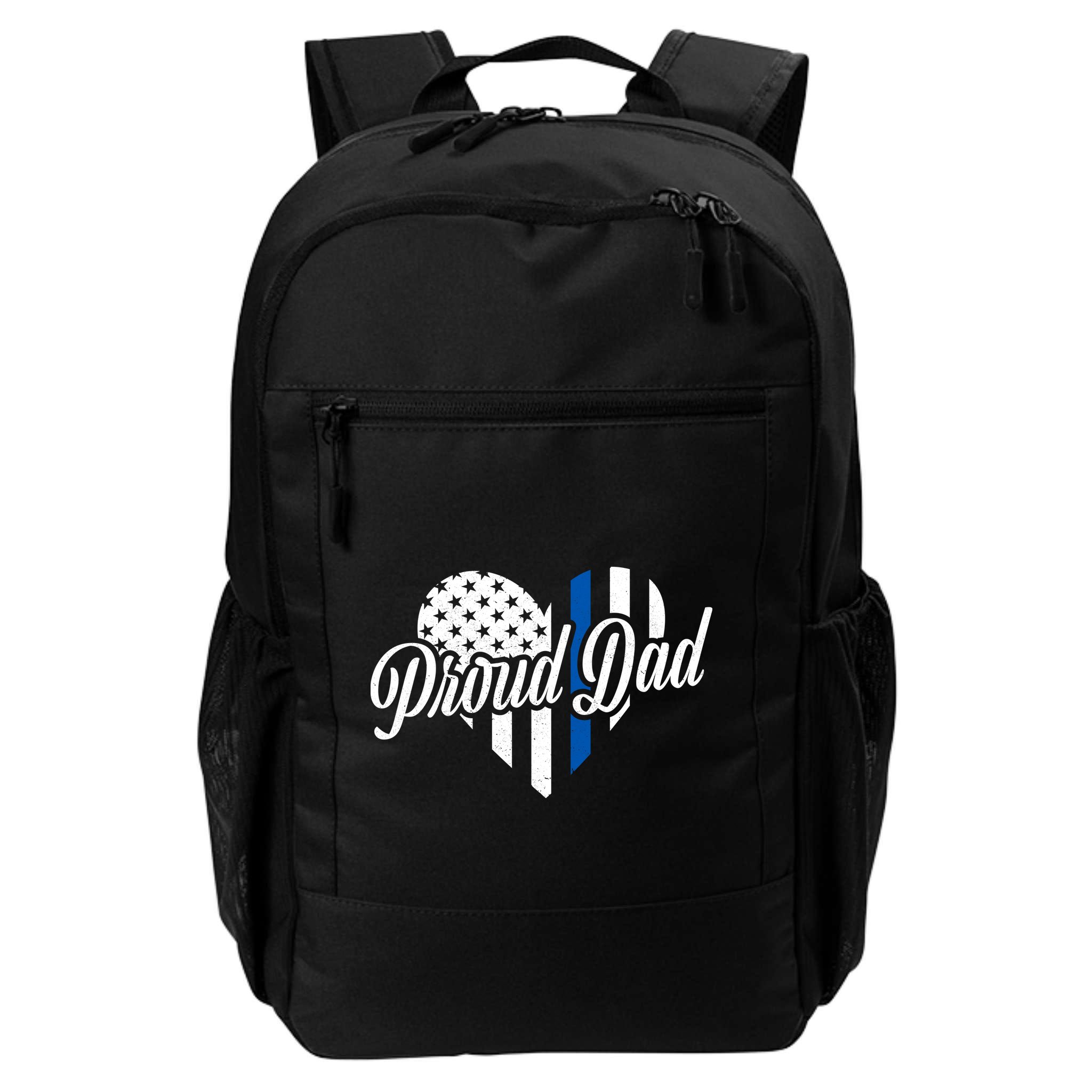 Proud Police Dad Blue Thin Line Backpack