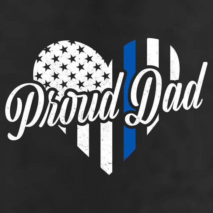 Proud Police Dad Blue Thin Line Beanie