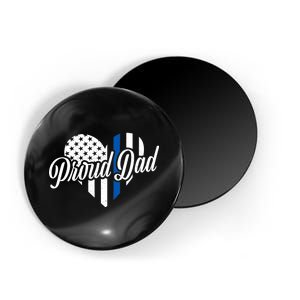 Proud Police Dad Blue Thin Line Magnet