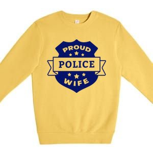 Proud Police Wife Premium Crewneck Sweatshirt