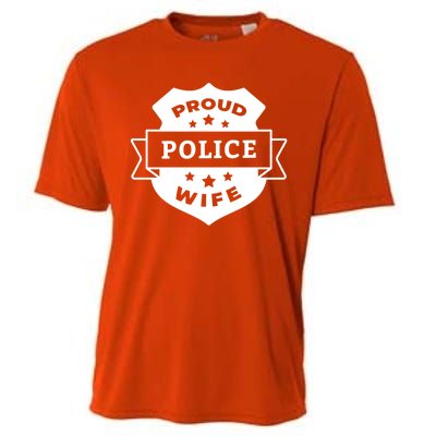 Proud Police Wife Cooling Performance Crew T-Shirt