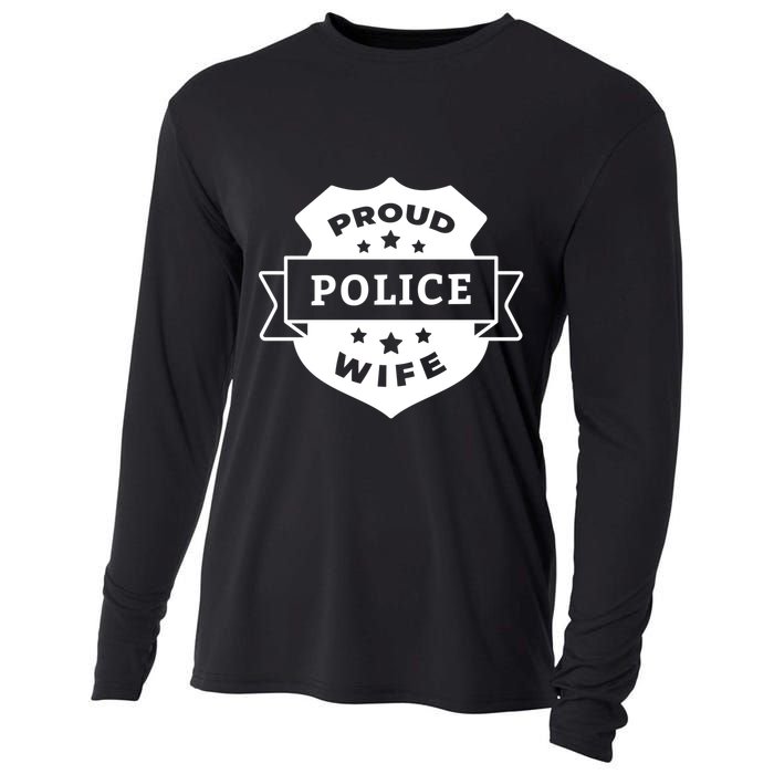 Proud Police Wife Cooling Performance Long Sleeve Crew