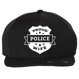 Proud Police Wife Wool Snapback Cap